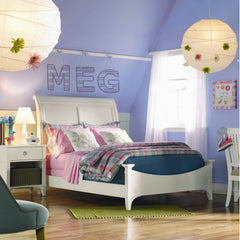 Brookleigh Sleigh Bed in Soft White by Opus Designs | 1507-469 / 1507-460