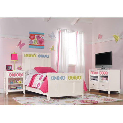 Lily Colors Bed in Eggshell White by Opus Designs | 1508-463