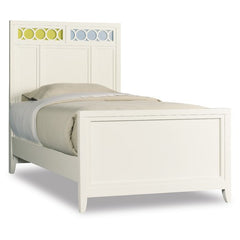 Lily Colors Panel Bed in Eggshell White by Opus Designs | 1508-46351 / 1508-46361 / 1508-46371