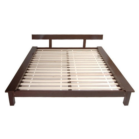 Tatami Bed in Rosewood by Oriental Furniture | TM-BED403-AK