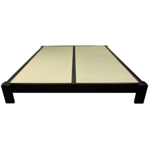 Tatami Platform Bed in Black by Oriental Furniture | TATAMI-BED-BLK