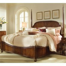 American Drew Bob Mackie Signature Poster Bed in Rosewood Finish-Queen