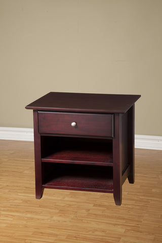 PORTOLA NIGHTSTAND DARK CHERRY by Alpine Furniture | PB-02DCM