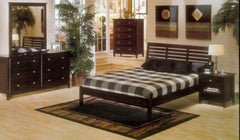 PORTOLA FULL PLATFORM BED DARK CHERRY by Alpine Furniture | PB-11 FDC