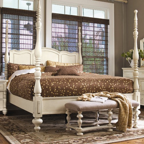 Savannah Four Poster Bed in Linen by Paula Deen Home | 99625 / 99626 / 99627
