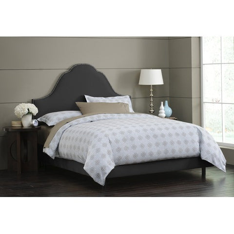 Plain High Arch Bed in Black by Skyline Furniture | 85XNBBED (Black)