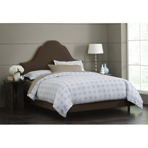 Plain High Arch Bed in Chocolate by Skyline Furniture | 85XNBBED (Chocolate)