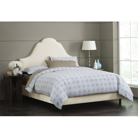 Plain High Arch Bed in Parchment by Skyline Furniture | 85XNBBED (Parchment)