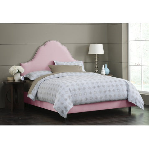 Plain High Arch Bed in Wood Rose by Skyline Furniture | 85XNBBED (Wood Rose)