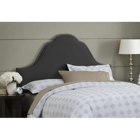 Plain High Arch Headboard in Black by Skyline Furniture | 85XNB (Black)-PW