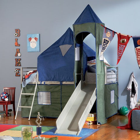 Twin Tent Bunk Bed with Slide by Powell | 938-069