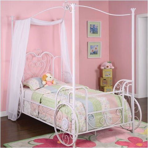 Princess Emily Vintage Carriage Canopy Twin Bed by Powell | 374-042