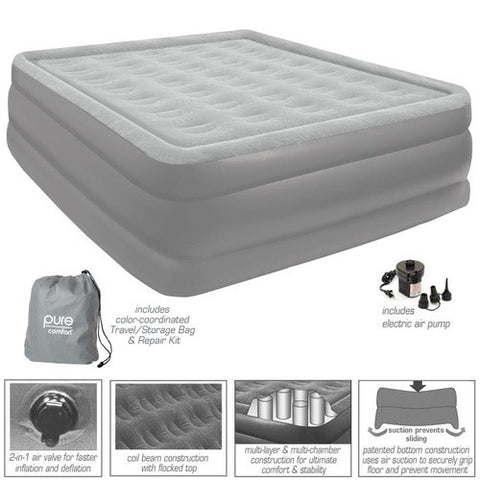 Full Raised Flock Top Air Bed by Pure Comfort | 6009FRB