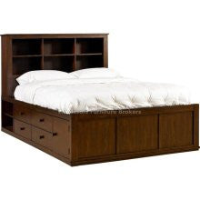 Powell - Landon Antique Walnut Full Size Storage Bed - 503-045