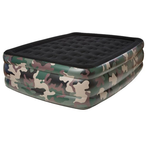 Queen Size Flock "Raised" Air Bed by Pure Comfort | 8508CDB