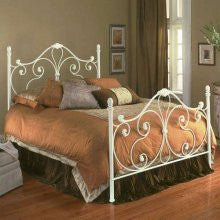 Fashion Bed Group B91X16 Aynsley King Size Bed in Alabaster with Frame