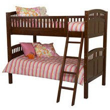 Linon Caitlyn Twin-size Bunk Beds - Walnut