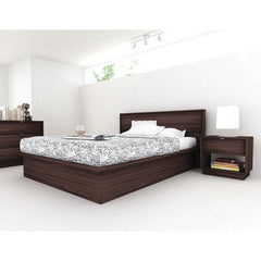 Ryan Bed in Ebony Pecan by dCOR design | DB-1008 / QB-1008