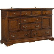 Casual Living Media Dresser & Mirror by Cresent Furniture
