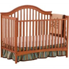 Storkcraft Ravena 2-in-1 Fixed-Side Convertible Crib, Oak