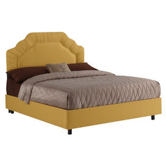 Shirred Border Bed in Aztec by Skyline Furniture | 990XBED (Aztec)