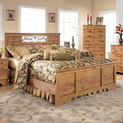 Atlee Panel Bed in Replicated Pine Grain by Signature Design by Ashley | B219-51 / B219-55 / B219-98