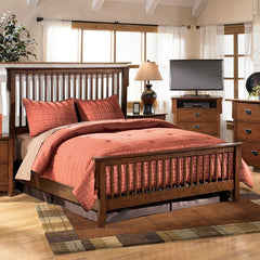 Dexter Panel Bed in Dark Brown by Signature Design by Ashley | B463