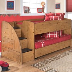 Elsa Loft Bed in Brown by Signature Design by Ashley | B233 Loft Series