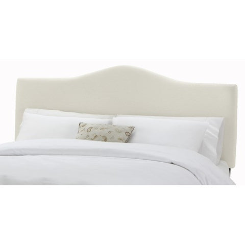 Arc Headboard in Twill White by Skyline Furniture | 49XX (Twill White)