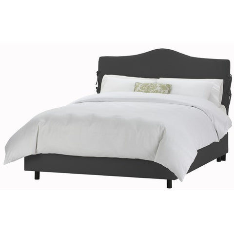 Arc Slipcover Bed in Twill Black by Skyline Furniture | 47XSLBED (Twill Black)