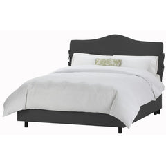 Arc Slipcover Bed in Twill Black by Skyline Furniture | 47XSLBED (Twill Black)