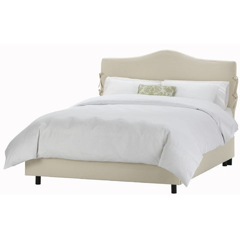 Arc Slipcover Bed in Twill Natural by Skyline Furniture | 47XSLBED (Twill Natural)