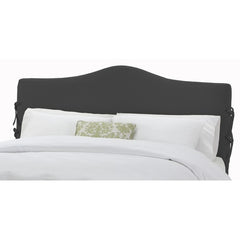 Arc Slipcover Headboard in Twill Black by Skyline Furniture | 47XX (Twill Black)