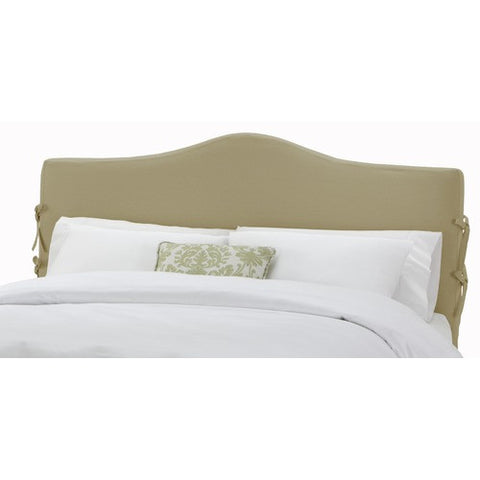 Arc Slipcover Headboard in Twill Khaki by Skyline Furniture | 47XX (Twill Khaki)