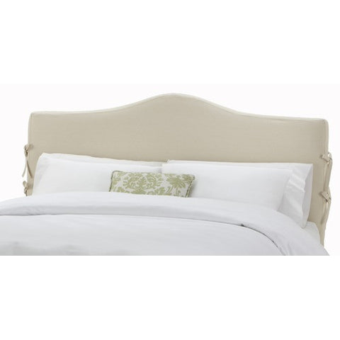 Arc Slipcover Headboard in Twill Natural by Skyline Furniture | 47XX (Twill Natural)