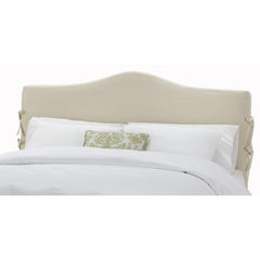 Arc Slipcover Headboard in Twill Natural by Skyline Furniture | 47XX (Twill Natural)