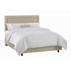 Border Bed in Oatmeal by Skyline Furniture | 65XBED (Oatmeal)