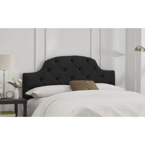 Linen Curved Tufted Headboard by Skyline Furniture | 34LIN