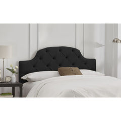 Linen Curved Tufted Headboard by Skyline Furniture | 34LIN