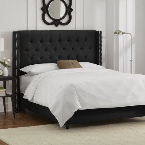 Tufted Wingback Bed by Skyline Furniture | 14-bed