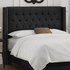 Tufted Wingback Headboard by Skyline Furniture | 14