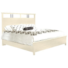 Solid Panel Bed in Moonbeam White by Howard Miller | 951116MW / 951117MW