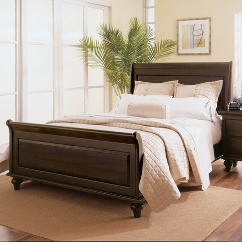 Somerset Sleigh Bed in Dark Espresso by Kincaid | Somerset Sleigh Bed Series in Dark Espresso