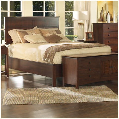 Enchantment Panel Bed in Natural Walnut by Somerton | 929