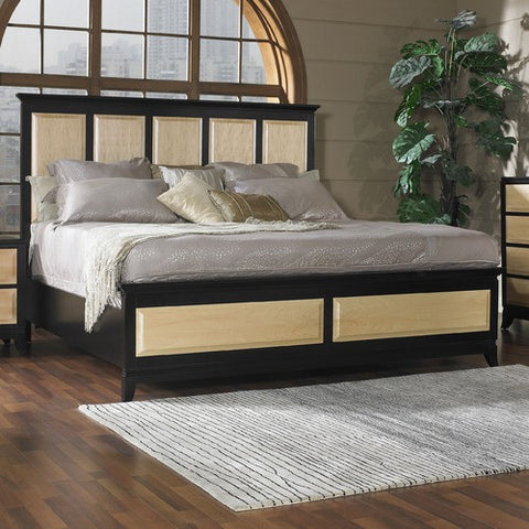 Insignia Bed in Natural Maple and Merlot by Somerton | 151-5