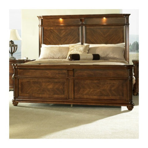 Melbourne Panel Bed in Medium Brown by Somerton | 145 / 145A / 145B