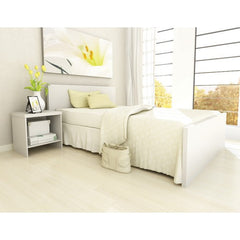 Brook Hollow Core Bed in White by dCOR design | DQ-1501 / SB-1501