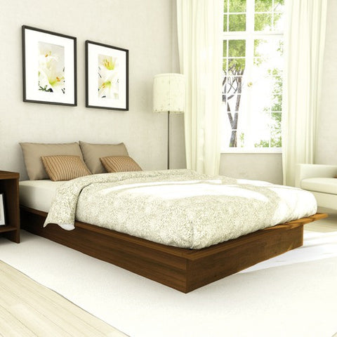 Plateau Platform Bed in Urban Maple by dCOR design | DP-2207 / QP-2207