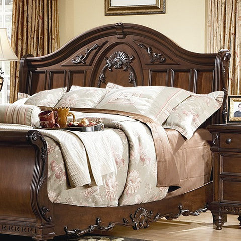 Southern Heritage Sleigh Bed Headboard in Rich Cherry by kathy ireland Home by Vaughan | G427-33H / G427-34H
