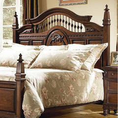 Southern Heritage Spindle Bed Headboard in Rich Cherry by kathy ireland Home by Vaughan | G427-31H / G427-32H